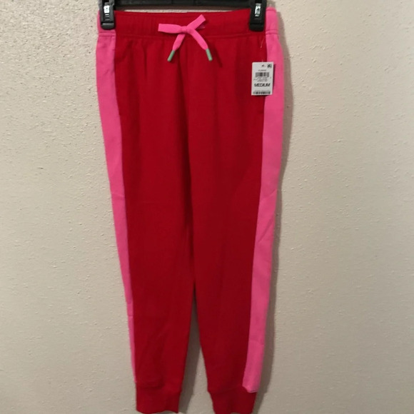ID Ideology Pink & Red Big Girls Colorblocked Jogging Set Size 10 / 12 NWT - Picture 3 of 6